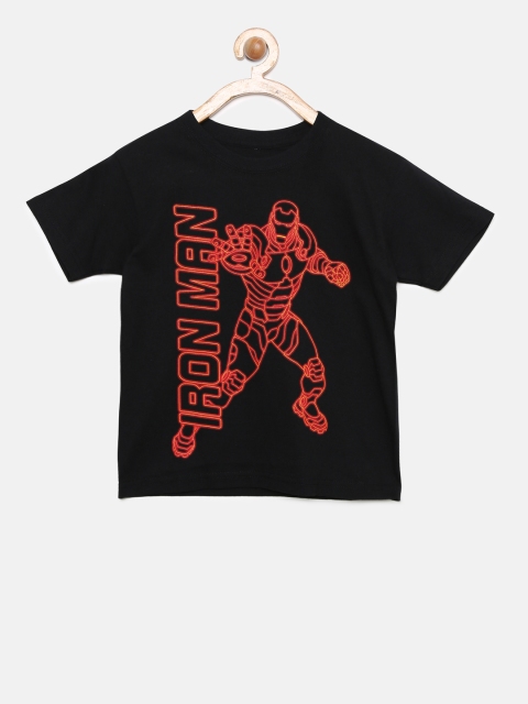 

The Childrens Place Boys Black Printed Round Neck T-shirt