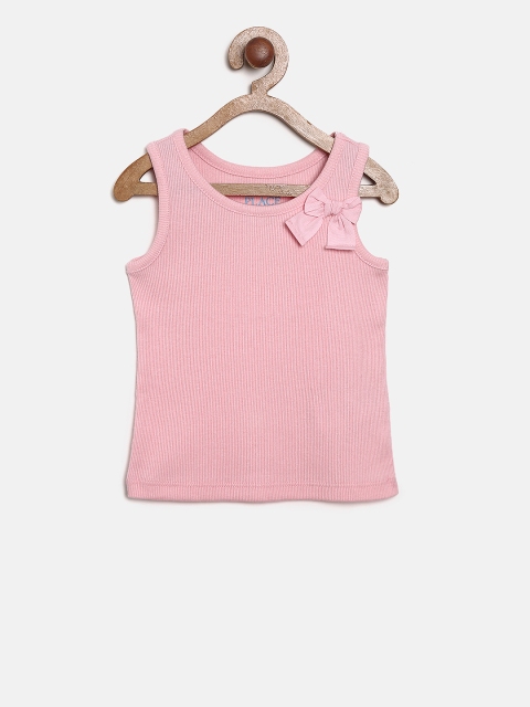 

The Childrens Place Girls Pink Solid Tank Top