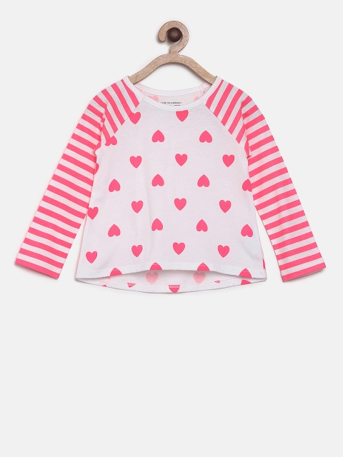 

The Childrens Place Girls White Printed Round Neck T-shirt