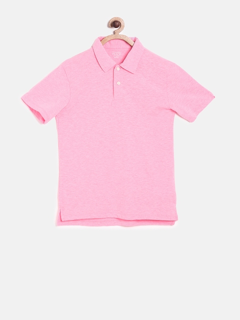 

The Childrens Place Boys Pink Solid Polo Collar T-shirt