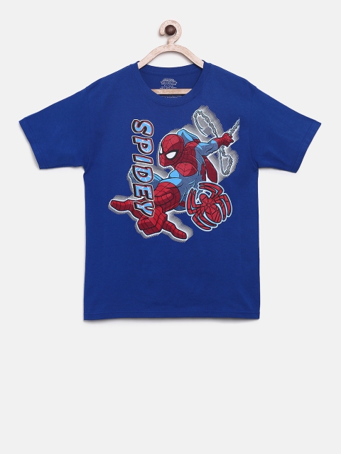 

The Childrens Place Boys Blue Printed Round Neck T-shirt