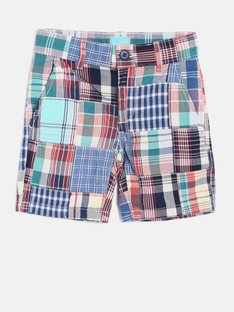 

The Childrens Place Boys Multicoloured Checked Regular Fit Shorts, Multi