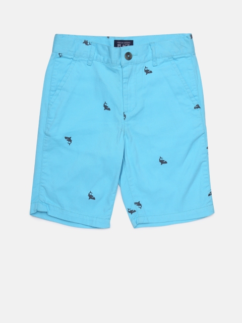 

The Childrens Place Boys Blue Printed Regular Fit Shorts
