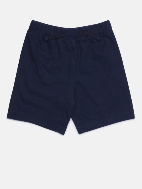 

The Childrens Place Boys Navy Solid Regular Fit Shorts, Navy blue