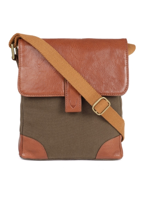 

Hidesign Men Brown Messenger Bag, Tan
