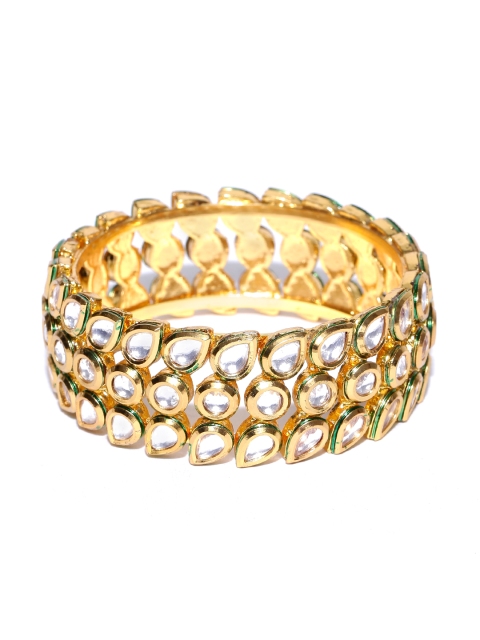 

Priyaasi Gold-Plated Kundan-Studded Handcrafted Kada Bracelet