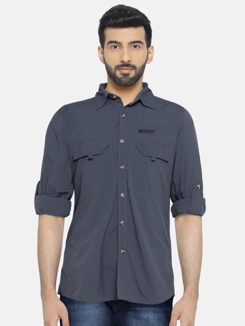 

Wildcraft Men Navy Trim Fit Casual Outdoor Shirt'14, Navy blue