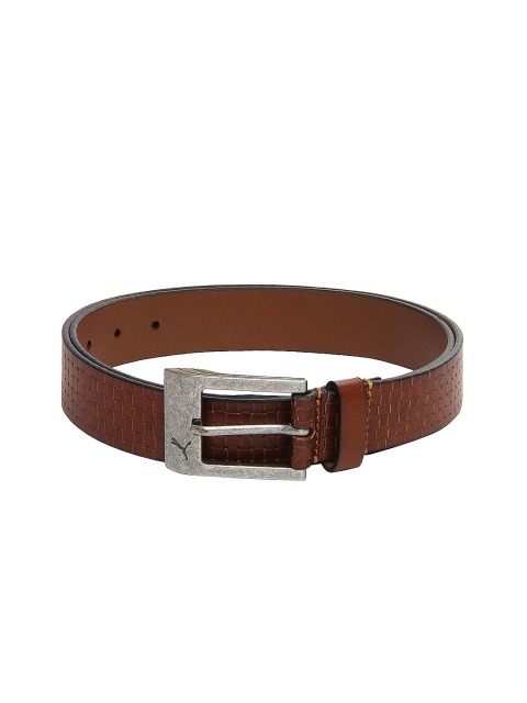 

Puma Unisex Brown Leather Belt
