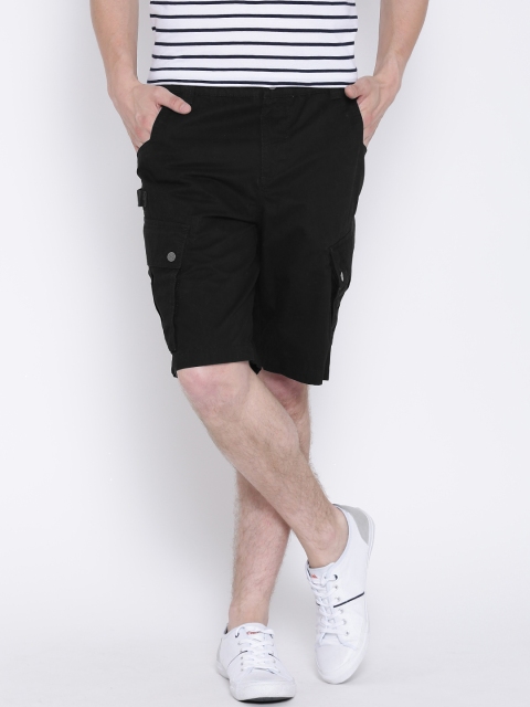 

PUMA Black Woven Cargo Shorts