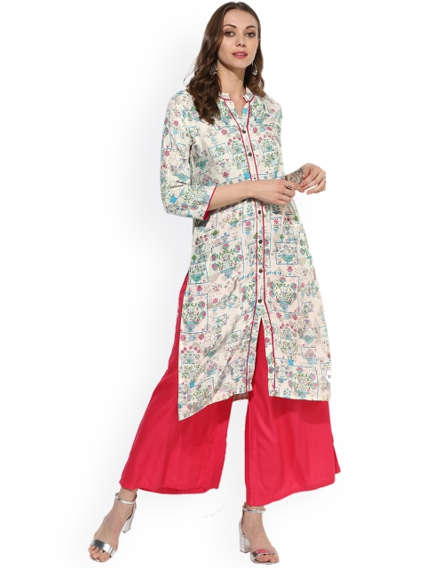 

Sangria Women Multicoloured Printed A-Line Kurta, Multi