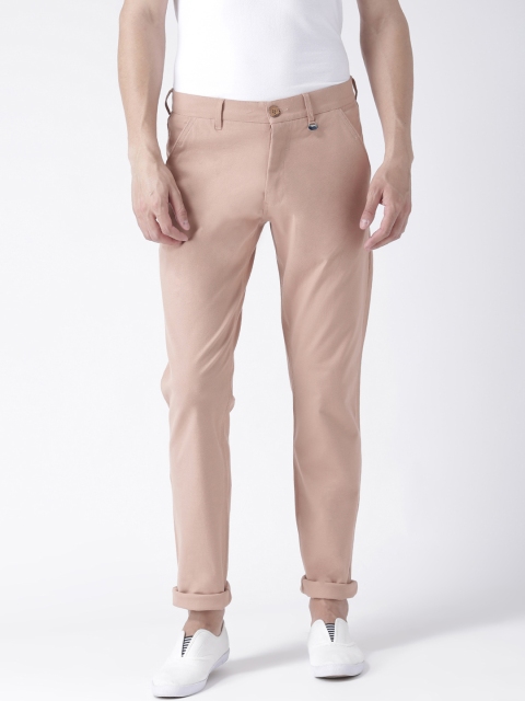 

JUMP USA Men Beige Relaxed Slim Fit Solid Chinos