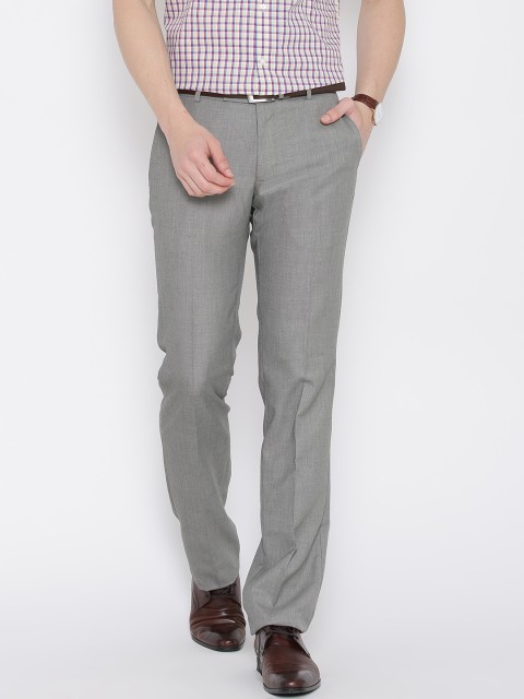 

Arrow Men Grey Slim Fit Formal Trousers