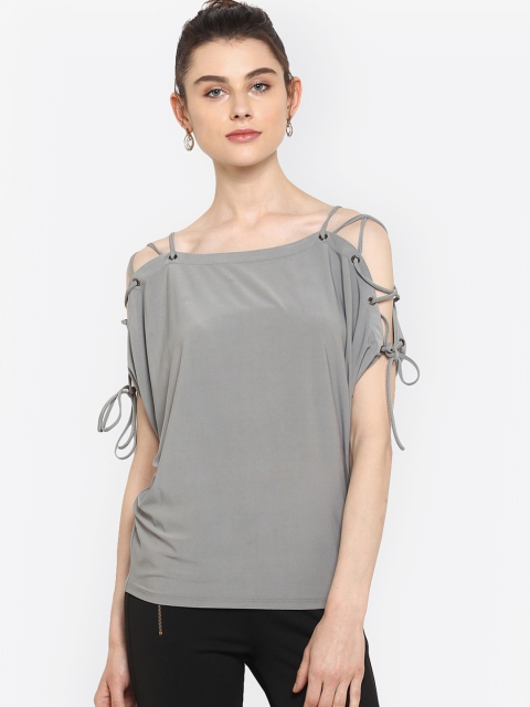 

Kazo Women Grey Solid Top
