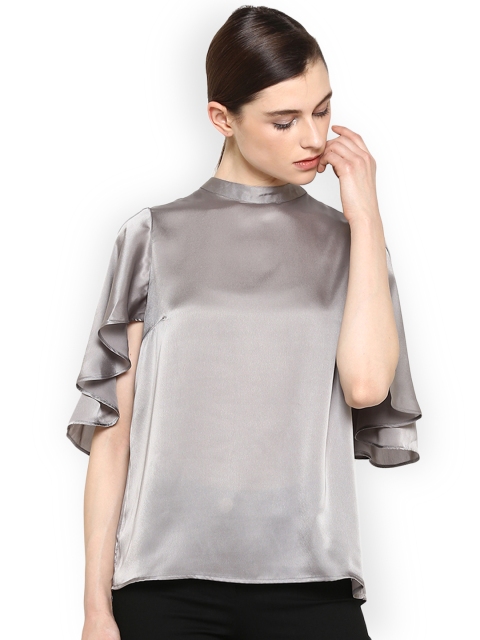 

Kazo Women Grey Solid Top