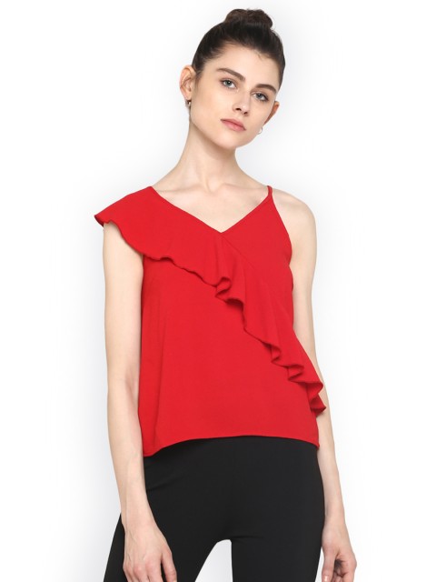 

Kazo Women Red Solid Top