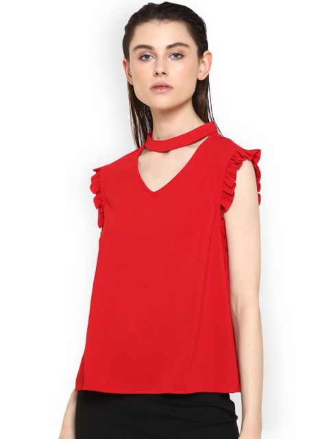 

Kazo Women Red Solid Top
