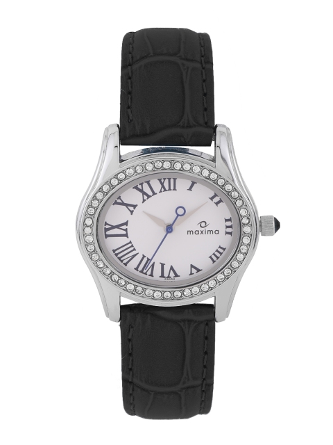 

maxima Women White Dial Watch 29554LMLI