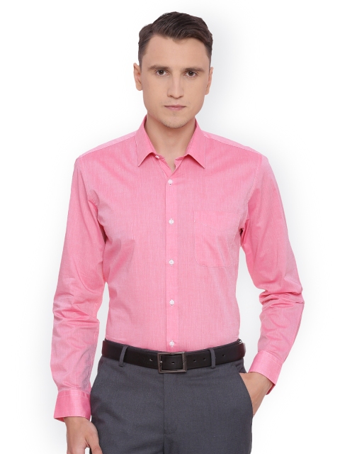

Peter England Men Pink Slim Fit Solid Formal Shirt