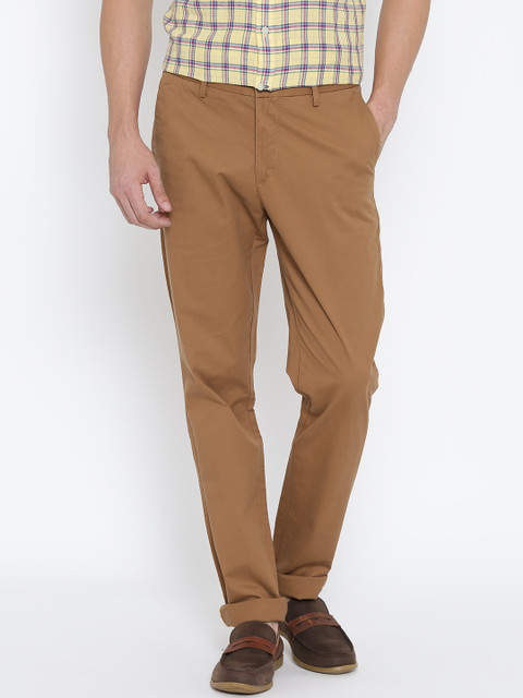 

U.S. Polo Assn. Men Brown Slim Fit Chino Trousers