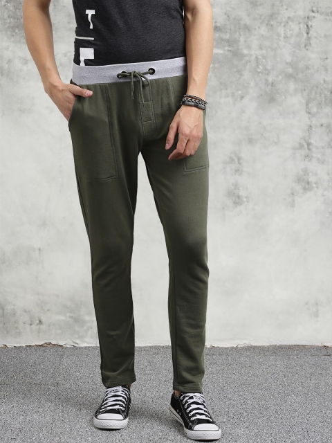 

Breakbounce Olive & Grey Solid Joggers