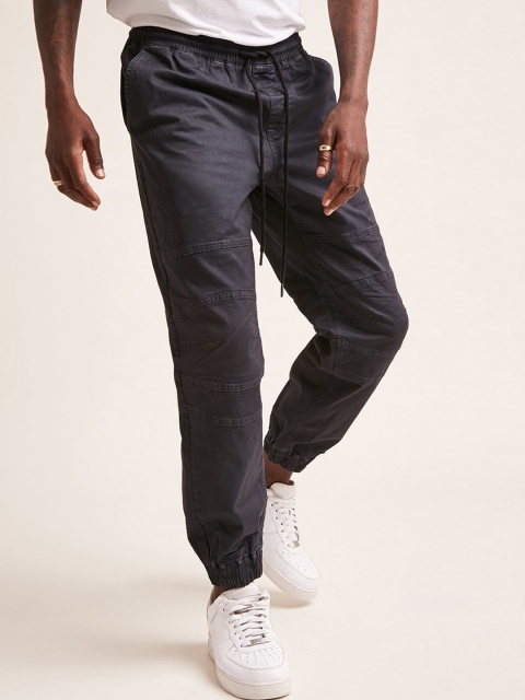 

FOREVER 21 Men Charcoal Grey Regular Fit Solid Joggers