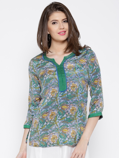 BIBA OUTLET Multicoloured Printed Kurti available at myntra for Rs.539