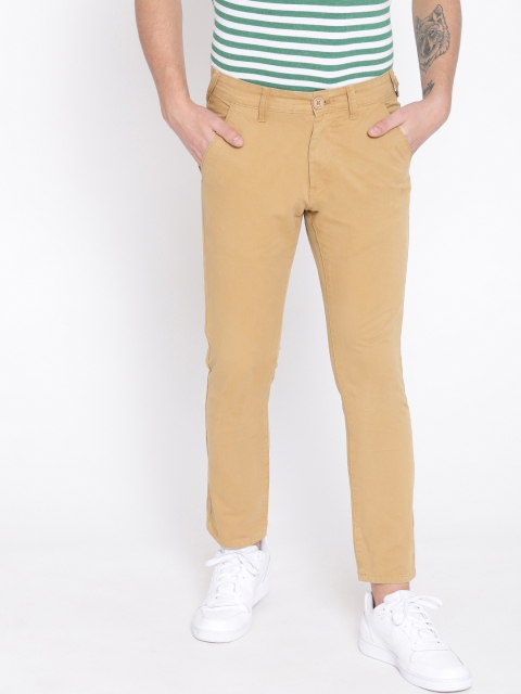 

Moda Rapido Men Beige Slim Fit Solid Chinos