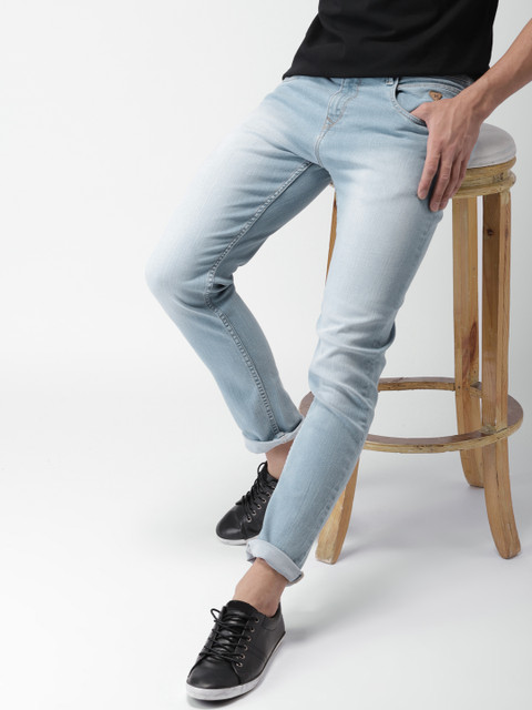 

Harvard Men Blue Skinny Fit Mid-Rise Clean Look Stretchable Jeans