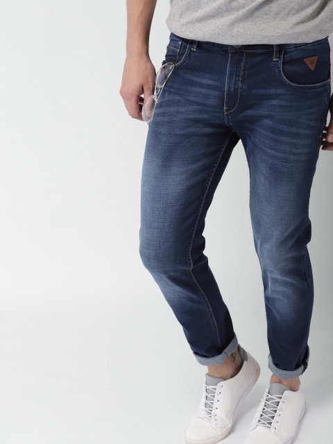 

Harvard Men Blue Skinny Fit Mid-Rise Clean Look Stretchable Jeans