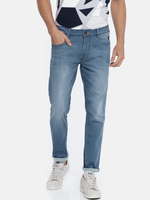 

Harvard Men Blue Tapered Fit Mid-Rise Clean Look Stretchable Jeans