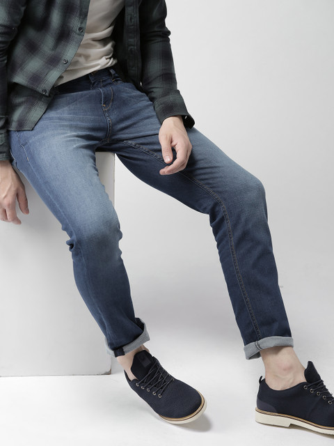 

Harvard Men Blue Tapered Fit Mid-Rise Clean Look Stretchable Jeans