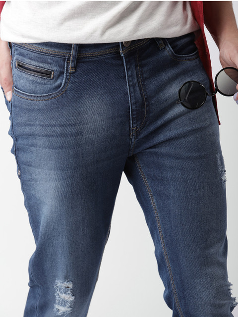 

Harvard Men Blue Skinny Fit Mid-Rise Mildly Distressed Stretchable Jeans