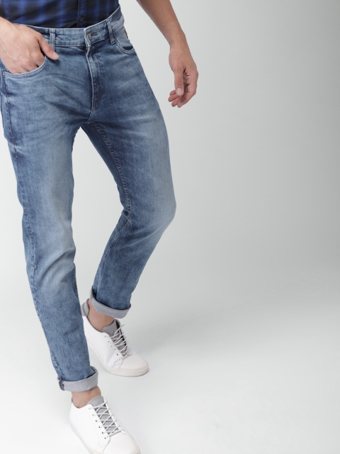 

Harvard Men Blue Skinny Fit Mid-Rise Clean Look Stretchable Jeans
