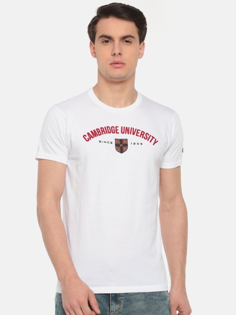 

Pepe Jeans Men White Printed Round Neck T-shirt