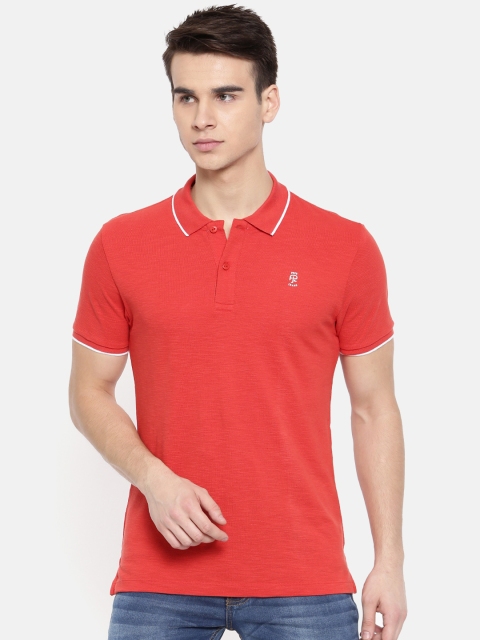 

Pepe Jeans Men Red Solid Polo Collar T-shirt