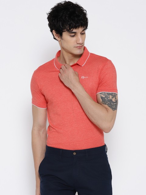 

Pepe Jeans Men Red Solid Polo Collar T-shirt