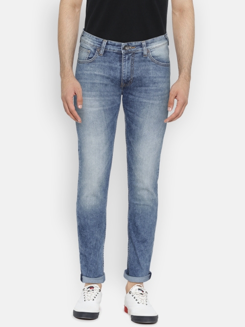 

Pepe Jeans Men Blue Slim Vapour Fit Low-Rise Clean Look Stretchable Jeans