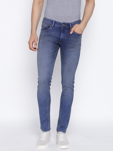 

Pepe Jeans Men Blue Slim Fit Low-Rise Clean Look Stretchable Jeans