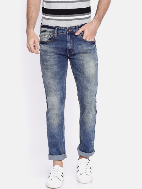 

Pepe Jeans Men Blue Vapour Fit Low-Rise Clean Look Stretchable Jeans