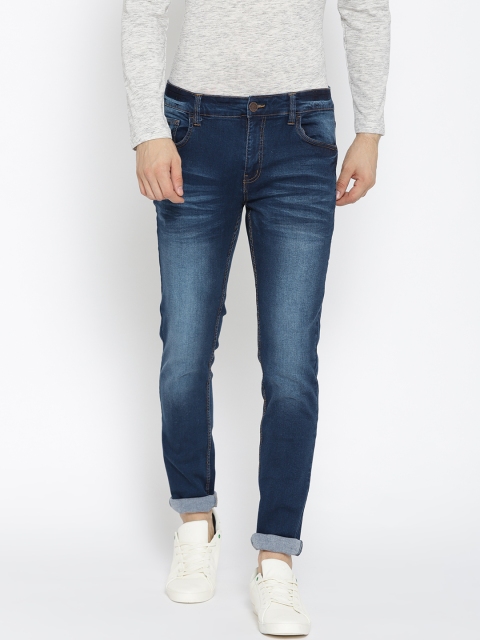 

Indigo Nation Street Men Blue Slim Fit Low-Rise Clean Look Stretchable Jeans