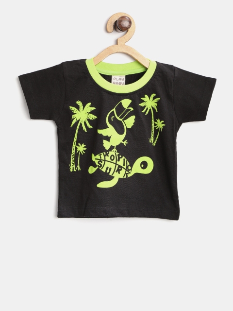 

Little Kangaroos Boys Black Printed Lounge T-shirt 8903208593218