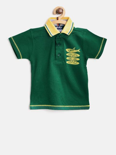 

Little Kangaroos Boys Green Solid Lounge T-shirt 8903208595748