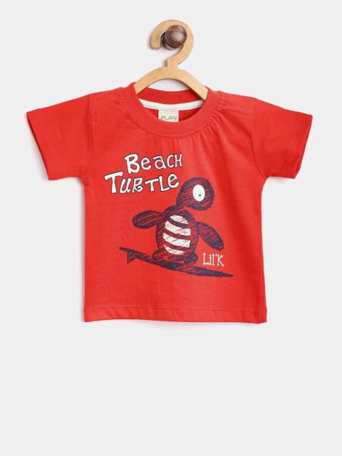 

Little Kangaroos Boys Red Printed Lounge T-shirt 8903208597216