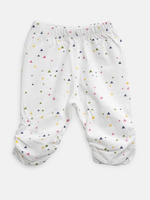 

Little Kangaroos Girls White Printed Capris