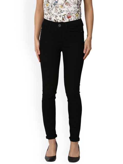 

Van Heusen Woman Women Black Slim Fit Mid-Rise Clean Look Stretchable Jeans