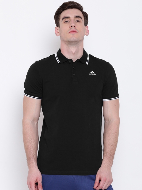 

Adidas Men Black AESS Training Polo T-Shirt