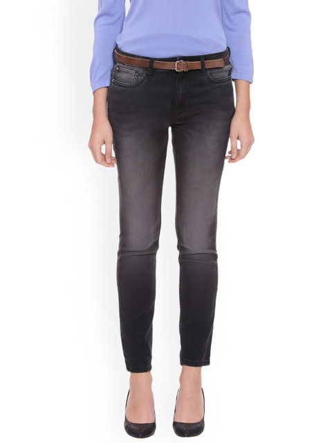

Van Heusen Woman Women Grey Slim Fit Mid-Rise Clean Look Stretchable Jeans