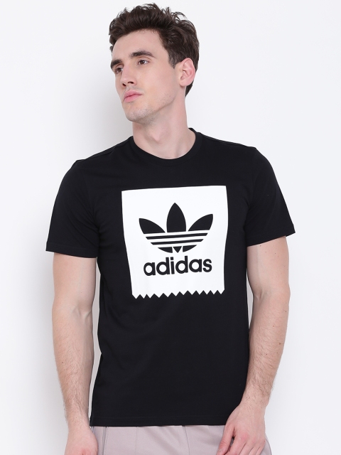 

ADIDAS Originals Men Black Solid BB Skateboarding T-shirt