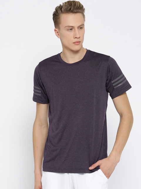 

Adidas Men Purple Freelift CC Solid Training T-shirt