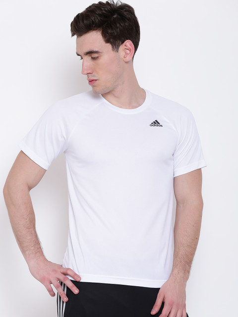 

ADIDAS White D2M PL Training T-shirt